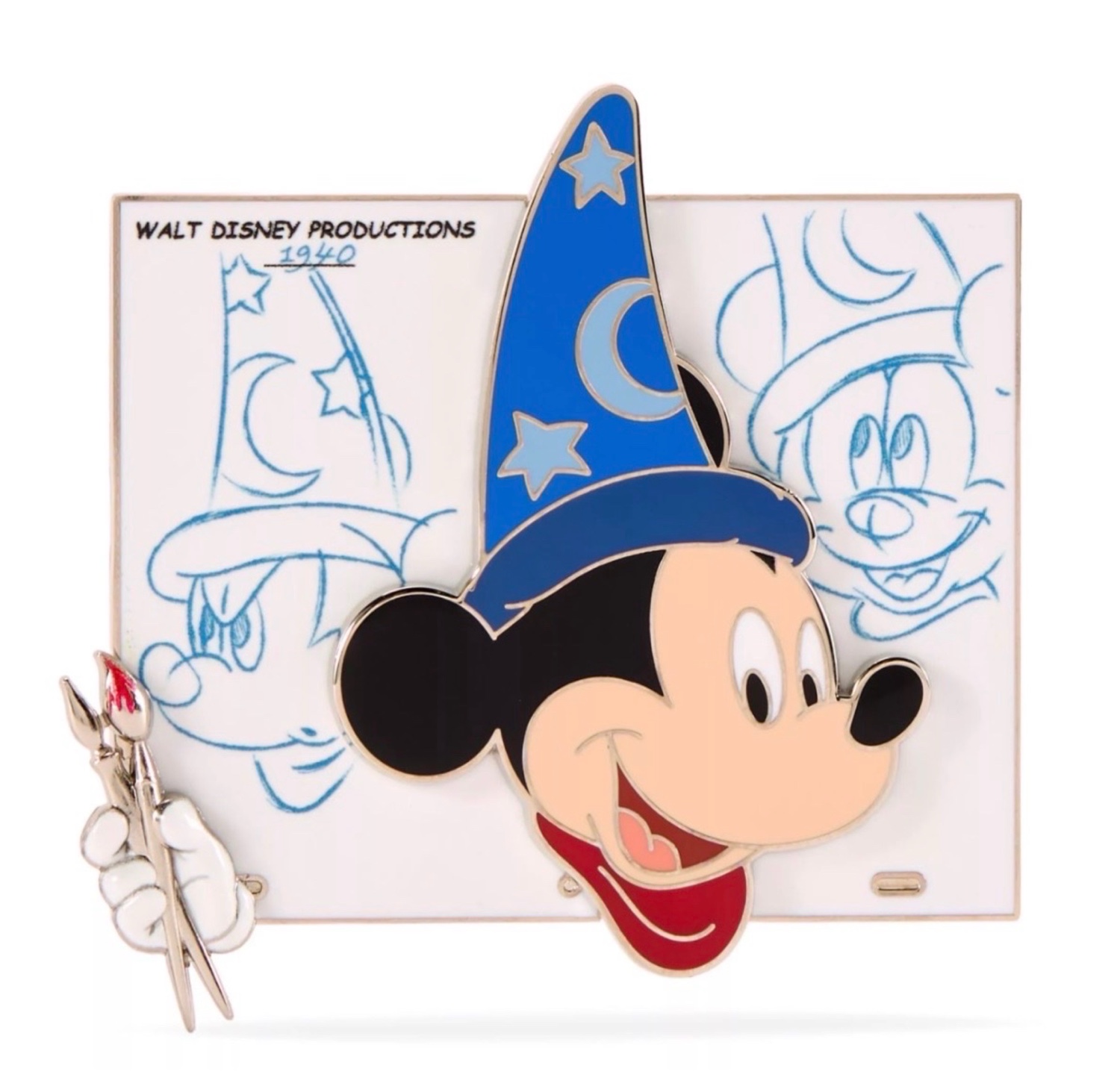 Sorcerer Mickey Brush of Magic - Brush of Magic Disney Pin | Pinsdex